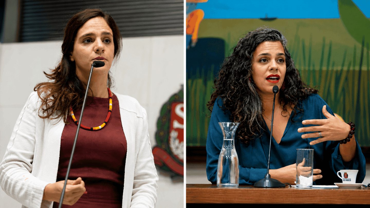 Marina Helou e Marina Bragante | Reprodução PSB-SP Marina Helou e Marina Bragante | Reprodução PSB-SP